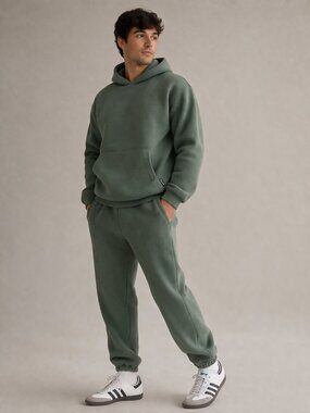 Comfrt Minimalist Sweatpants Forest Green Joggers Soft Cozy Lounge Size M